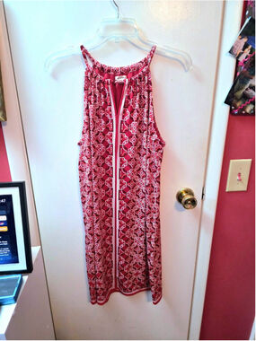 Max Studio Halter Sundress Womens Medium Moroccan Print
